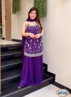 KF 312 Kalaai Chinon Embroidery Kurti With Bottom Dupatta 